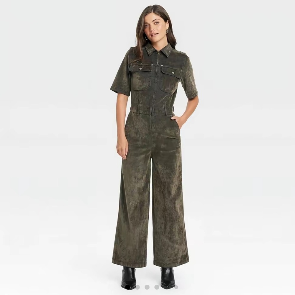 Deep olive jumpsuit